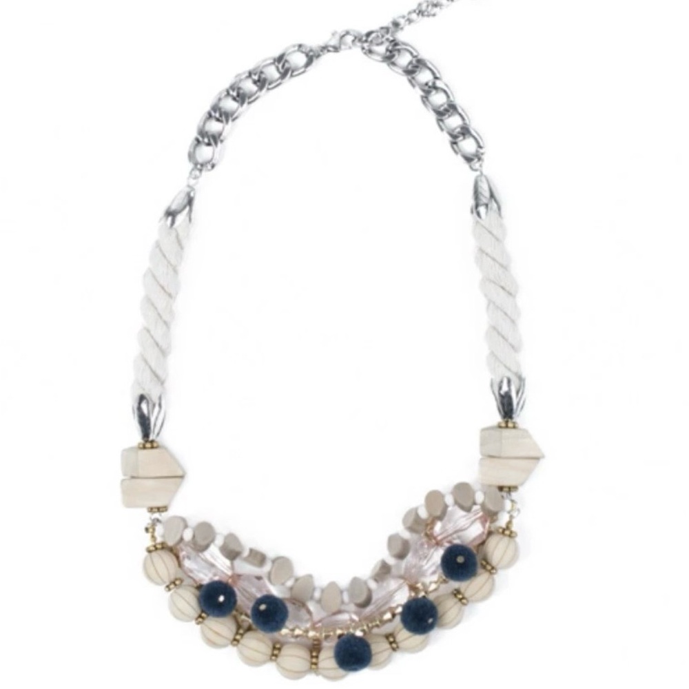 Plunder Design Fashion Trendy Jewelry Libby Wood Beaded Statement Necklace